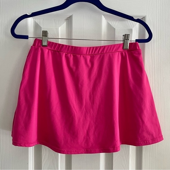 Pure Lime hot pink/gray pleated tennis skort- Size Medium - Picture 5 of 6